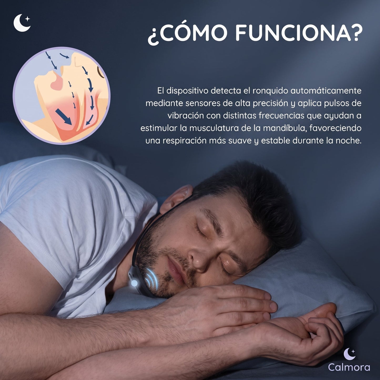 NightMate™ Dispositivo Inteligente Anti-Ronquidos